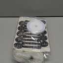 YunKo Cookie Bags for Gift Giving Clear Cellophane Treat Bags for Favors Mini Loaf, Bundt Cake, Hot Cocoa Bomb Packaging With Stickers (100PACK, Black Dot) (Grey)