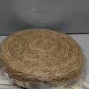 GANDEER 6 Sets Boho Placemats: Round Woven, Rectangular Boho, Wooden Bead Napkin Rings, Cloth Napkins, Long Table Runner & Storage Basket - Natural Burlap Cotton for Kitchen Dining Table Home