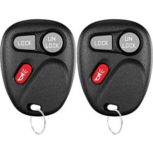 2 PCS Key Fob Replacement Fits for 2002 Chevy Avalanche 2001-2002 Suburban Silverado Tahoe S10 Pickup 2002 Cadillac Escalade 2001-2002 GMC Sierra Yukon 2001-2004 Sonoma Keyless Entry Remote KOBLEAR1XT