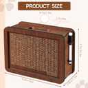 Wooden Cash Money Saving Box,Piggy Bank for Kids & Adults,10000 Savings Challenge Box,Coin Bank Toys Gift for 3-12 Year Old Boys & Girls (10000 Dollar) (Brown)