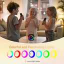 Mini Karaoke Machine, Portable Bluetooth Karaoke Speaker with 2 Wireless Microphones and Party Lights for Kids and Adults, Birthday Gifts for Girls Boys Family Home Party