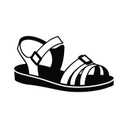Madden Girl JMason Platform Sandals Size 2 Black