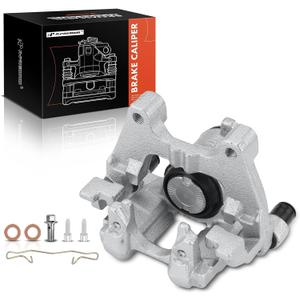 A-Premium Disc Brake Caliper Assembly with Bracket Compatible with Volkswagen Tiguan 2018-2023 2.0L - Rear Left Driver Side