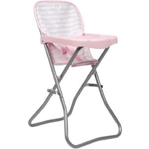 ADORA Durable Pastel Pink Hearts Baby Doll High Chair 20.5” Suits Most Stuffed Animals, Plush Toys, and Dolls up to 16 inches Birthday Gift for Ages 3+