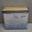 Hearth & Harbor Extra Deep Pocket Queen Sheets Sets - Fits Mattress 18-24 Inches Deep - Extra Deep Pocket Sheets - 6 Piece Queen Size - Camel