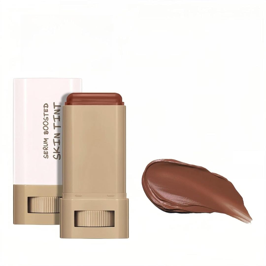 6 Colors Foundation Stick Serum Boosted Skin Concealer, Moisturizing Serum Lightweight Contour Foundation Face Stick for Women (02)