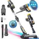 Cordless Vacuum Cleaner Compatible with DeWALT 20v Battery, 6 in 1 Stick Self-Standing Vacuum Cleaners 350W 40Kpa 3 Suction,180° Foldable Rod Lightweight Handheld Vacuum Hardwood Floor Pet (No Battery