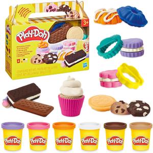Play-Doh Little Bakery Playset, Play Kitchen Toys, Sweet Treat Set, Arts & Crafts for Kids 3+ Years, Compact