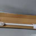Tension Curtain Rod，40-66IN(3.33-5.5Ft) One-Click Fast Extension Rod Easy to Install White Long Outdoor Curtain Rods No Drilling Never Rust for Window or Shower Patio Diameter 1.26 Inches