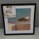 Americanflat 10x10 Picture Frame with Shatter-Resistant Glass - Use as 8x8 Frame with Mat or Display 10x10 Photo Without Mat - Streamline Collection - Square Frames for Tabletop or Wall - Black
