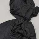 Obstal 6ft Stretch Black Spandex Table Cloth for Standard Folding Tables - 2 Pack Universal Rectangular Fitted Tablecloth Protector for Wedding, Trade Show, Vendor Stand