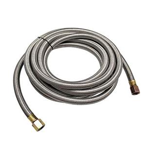 24 FT Quick Connect Propane Hose for RV to Grill, RV Stove Hose Connection, BBQ Quick Release LP Gas Line for Camp Chef - 3/8 Female Flare Fitting x 1/4 Full Flow Quick-Connect Male Plug
