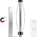 KIHOGEM Magnetic Paper Towel Holder, One Hand Operable Paper Towel Holder Wall Mount with Strong Magnetic Backing and Self-Adhesive for Kitchen Refrigerator RVs Grill Garage(Silver)