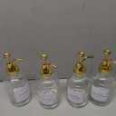 Coffee Bar Accessories, Coffee Syrup Dispenser - 4pack,16.9oz Syrup Dispenser with Labels,Syrup Pump Dispenser for Coffee Bar(Gold Pump)