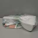 Mini Broom with Dustpan for Kids,Little Housekeeping Helper Set (White+Pink)