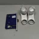 Toptotoo Mortise Lock Set for Interior Door, Vintage Antique Door Knobs with Lock and Skeleton Key, Old Door Knob Replacement Fits 1-3/8 in 1-3/4 in, Classic Oil Rubbed Bronze Finish