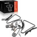 A-Premium Engine Timing Chain Kit W/Tensioner [fits DOHC, 6Cyl 3.6L] Compatible with Jeep & Dodge & Ram & Chrysler Vehicles, fits for Grand Cherokee 11-20, Wrangler, Journey, 1500, Durango & More