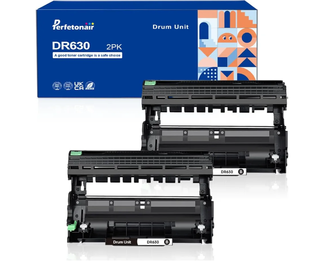 DR630 Drum Unit 2 Pack Replacement for Brother DR-630 Drum Unit for HL-L2300D HL-L2340DW HL-L2360DW HL-L2380DW DCP-L2540DW DCP-L2540DW MFC-L2705DW MFC-L2707DW Printer Printer