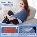 NBKLS Heating Pads for Back Neck Shoulder Pain, Electric Heating Pad Auto Shut Off, Fast Heat, Large Heating Pad Christmas Gift for Women Men, Birthday Gifts for Mom Dad (Blue)