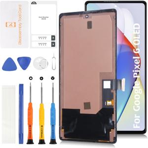 OLED for Google Pixel 6 6.4" Screen Replacement with Frame (Fingerprint Cable Transfer Required) Display Assembly with Touch Digitizer Repair Tools Kit GB7N6 G9S9B16 G9S9B GR1YH