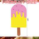 Colingmill 3 ft Ice Cream Party Decorations Cute Dessert Party Cardboard Cutouts Birthday Background Decor for Ice Lolly Candy Summer Baby Shower Wedding Supplies Decor, 35.43 x 15.75 inches
