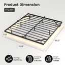 King Size Floating Bed Frame with Smart LED Lights & Charging Station, Metal Platform Bed Frame, Noise-Free, No Box Spring Needed, Easy Assembly