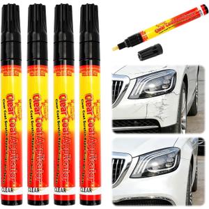 Vitanst Clearfix Scratch Removal Pen, Magic Car Scratch Removal Pen, Auto Paint Repair Pens Brush, Car Clear Scratch Remover Touch up Pens, for All Car Colors & Surfaces (4PCS)