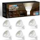 Torkase Dimmable MR16 LED Light Bulb, GU10 Base, 120V, 4000K Neutral White, 5W(50W Halogen Replacement), 500LM, 40° Narrow Beam Range Hood Light Bulb for Recessed Track, Kitchen, Living Room, Bedroom-6 Pack