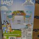 Bluey Kids Table and Chair Set, 3 Piece Folding Activity Set with Square Table & 2 Chairs,Furniture for Playroom, Crafting, Ages 3+