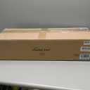 Huong son Farmhouse Dining Room Light Fixture, 3-Light Wood Kitchen Island Lighting for Dining Room Over Table, Black Adjustable Pendant Light with Milk Glass Shades, Linear Chandeliers Lighting for Kitchen