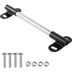 Heavy-Duty Wheelbarrow Axle Bracket Set - 10" x 0.63" Shaft and 2.1" x 3.3" Brackets - Compatible With 5/8" Axles - Includes Bolts and Nuts (1 Set)