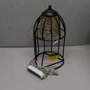 Candle Warmer Lamp, Auto Shut Off and Brightness Heat Level Control with Timer and Dimmable Switch, Top-Down Candle Melting with Marble Base and 2 Bulbs(Black)