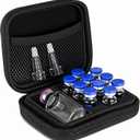 Peptide Case 10 x 3ml + BAC & Case Holds Vials Water BAC Peptide GLP1, 3ml Vial Storage, Fridge Freezer Travel, with Mesh Pocket(Regular)