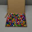 TOAOB 200pcs Glitter Pom Poms 0.6 inch Multicolor Sparkle Pompoms Balls Arts and Fluffy Crafts Fuzzy for DIY Crafts Projects Home Decorations (1.5cm)