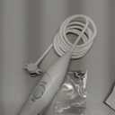 Flosser Replacement Handle Standard Water Hose Plastic Handle with Water Flosser Replacement Jet Tip Compatible with WP-100 WP-300 WP-660 WP-900, Pack of 1 Handle Hose (Grey)