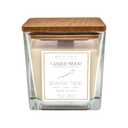 House of Velas Candle Wood Collection, 15 oz, 1 Wooden Wick, Bonfire Treat, Square Glass Jar Candle