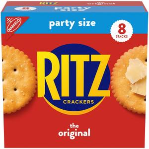 RITZ Original Crackers, Snacks for Kids and Adults, Lunch Snacks, Party Size, 27.4 oz (EXP 11/27/26)