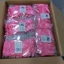 Gift Tek Pink Polyester Satin Twist Tie Bow - Pre-Tied - 3" x 2 1/2" - 4000 count box