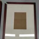 Egofine 11x14 Picture Frames 4 Pack Display Pictures 5x7/8x10 with Mat or 11x14 Without Mat Made of Solid Wood Covered by Plexiglass for Table Top Display and Wall Mounting Photo Frame, Cherry Red