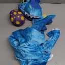 Spooktacular Creations Halloween Dinosaur Costume Kids, T-Rex Costume Outfit with Egg for Toddler Child Dress Up Party (3T (3-4 YRS), Blue)