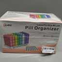 CAidRE Monthly Pill Organizer 4 Times A Day, One Month Pill Organizer, Monthly Pill Box Organizer with 32 Daily Compartments for Fish Oil, Vitamins, Supplements and Medications, 31 Day Pill Case