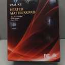 Heated Mattress Pad Queen Size Quilted Zone Heating Electric Bed Warmer Luxury Comfort Heat Mattress Pad Cover Dual Controller10 Heat Setting | 1-12 Hours Auto Shut Off | with 8-21 Inch Deep Pocket