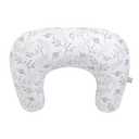 Boppy Nursing Pillow, Gray Gentle Leaves, Larger, More Supportive Pillow for Breastfeeding and Bottle Feeding; Firmer Fill, Higher Lift, Larger Area Than Original Nursing Pillow; JPMA Certified