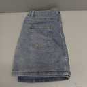 DEICAEVO Womens Denim Skirt Casual Mini Jean Skirt Stretch Low Waist Jean Skirt for Women Zip Fly Denim Mini Skirts (Medium, Light Blue)