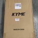 KYME Hardside Expandable Carry On Luggage 22x14x9 Airline Approved 20 Inch Hardshell Carry On Suitcase with Wheels TSA Lock Small Travel Rolling Luggage with Cup Holder for Women Men Navy