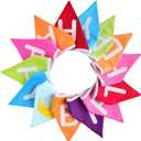 GCQQ Happy Birthday Banner 3.5M/11.5FT Cotton Double Layer Fabric Bunting 14PCS Reusable Rainbow Birthday Party Triangle Flag Pennant Garlands for Boys Girls Kids & Adults Birthday Decorations