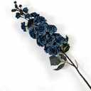 Artificial Special Flowers for Home Decor, 1 PCS 35'' Delphinium Long Stem Silk Natural Texture Larkspur, Faux Flowers for Tall Vase Home Wedding Table Decor (Blue)