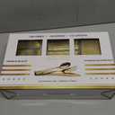 N9R 300PCS Gold Plastic Silverware, Heavy Duty Gold Plastic Cutlery Set Disposable Flatware Dinnerware, 100 Forks, 100 Spoons, 100 Knives, Perfect for Party, Wedding and Daily Use