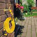 Garden Hose Holder Water Hose Hanger Wall Mounted,304Stainless Steel Solid Hose Hook Holds Up to 50Ft Garden Hose, Expandable Hose, Water Hose(Black Paint 1pcs)