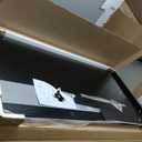 efluky Washer Dryer Countertop, Wood Countertop with Edge Rails for Laundry Room Organization and Storage, Washer Dryer Topper for Laundry Room, 27.5" x 54" Black